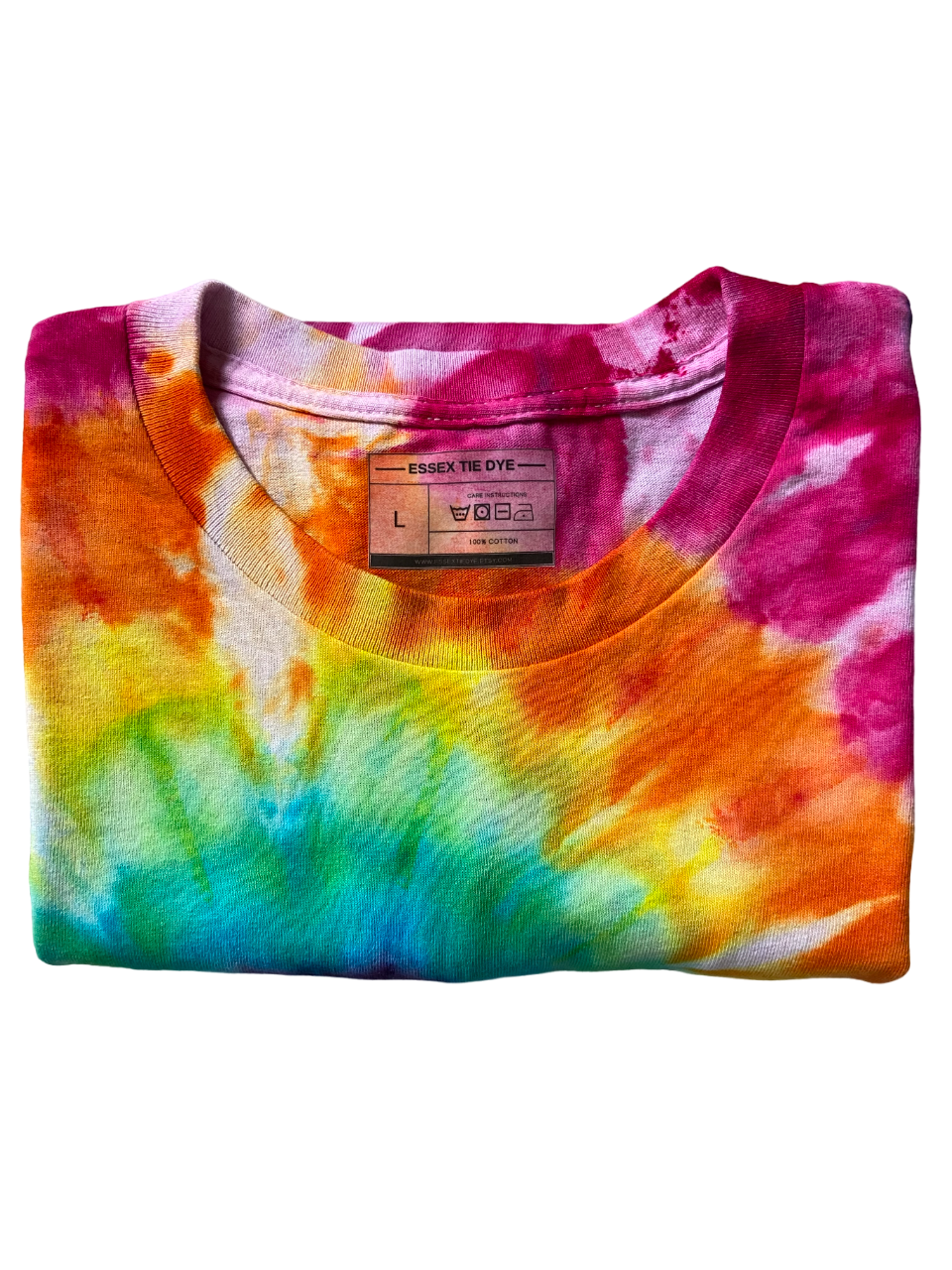 Classic Spiral Ice Tie Dye T-Shirt, Adult, Youth, Unisex XS, S, M, L, XL, 2XL, 3XL, 4XL, 5XL, Dyed in the UK, Gift