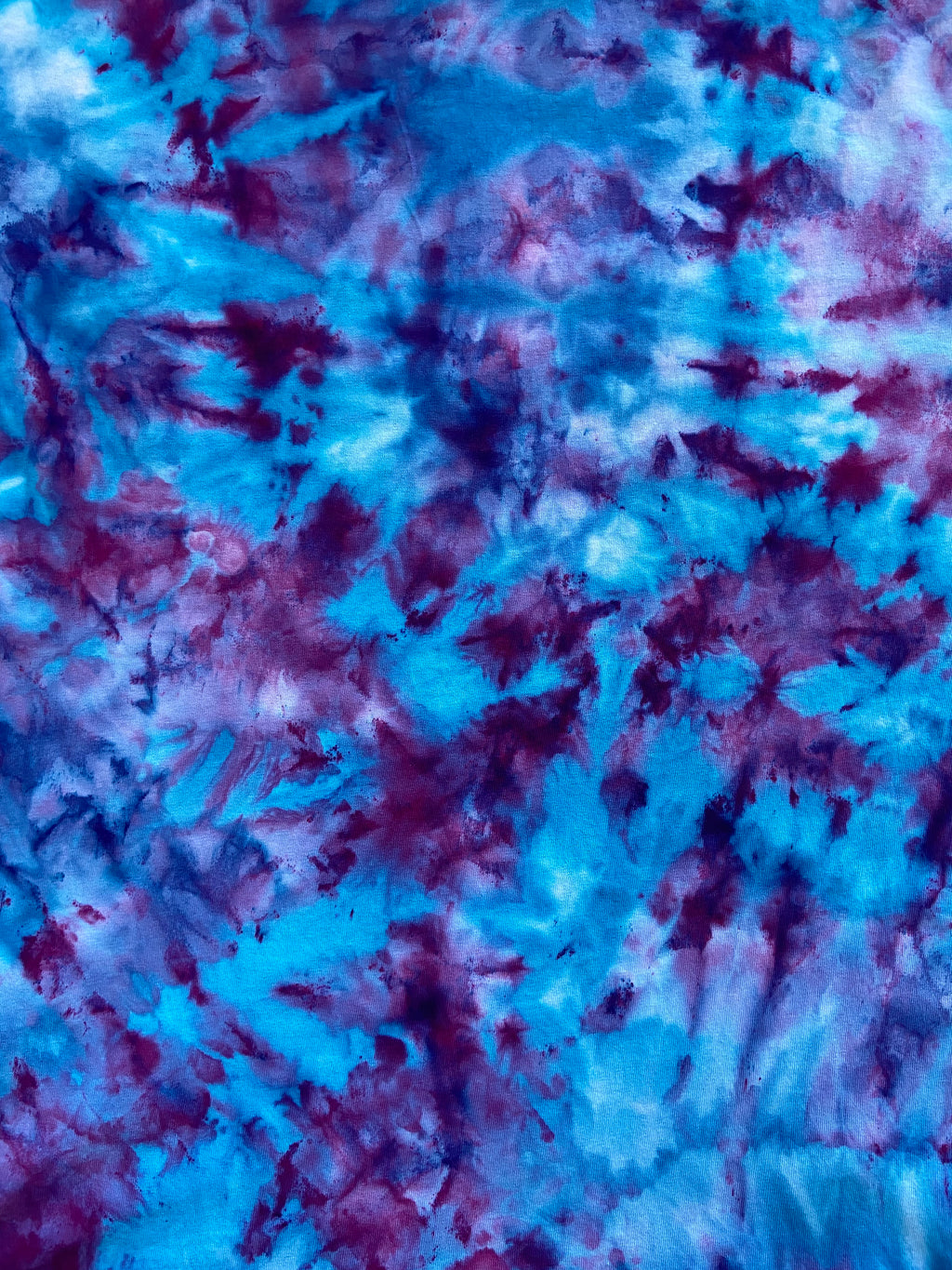 Close-up of textured blue and purple surface