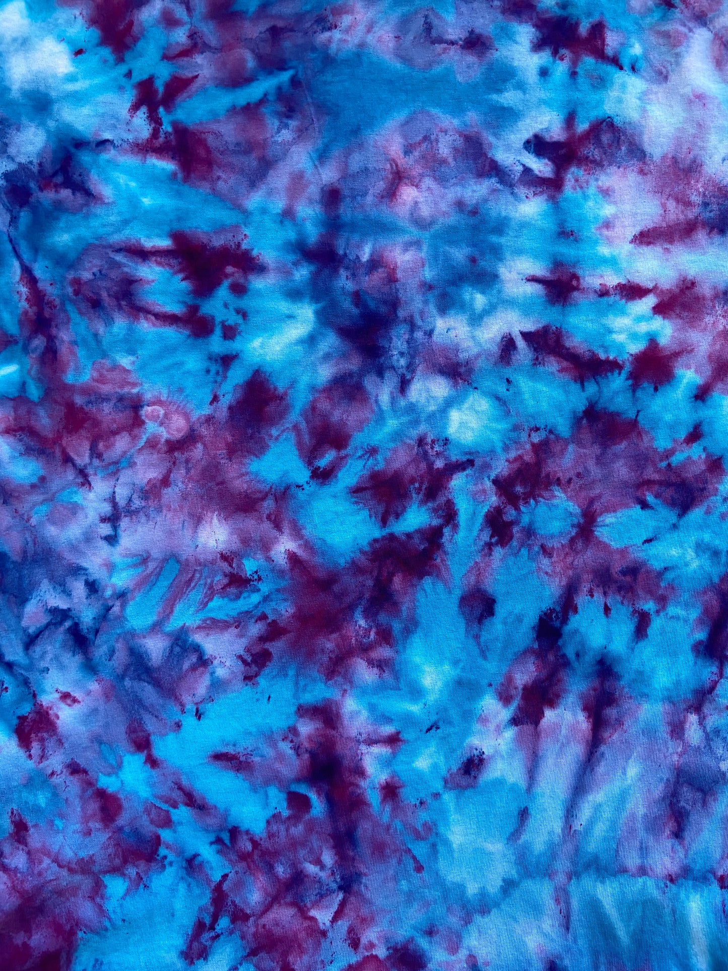 Blue Tranquility Ice Tie Dye T-Shirt, Adult, Youth, Unisex XS, S, M, L, XL, 2XL, 3XL, 4XL, 5XL, Dyed in the UK, Gift