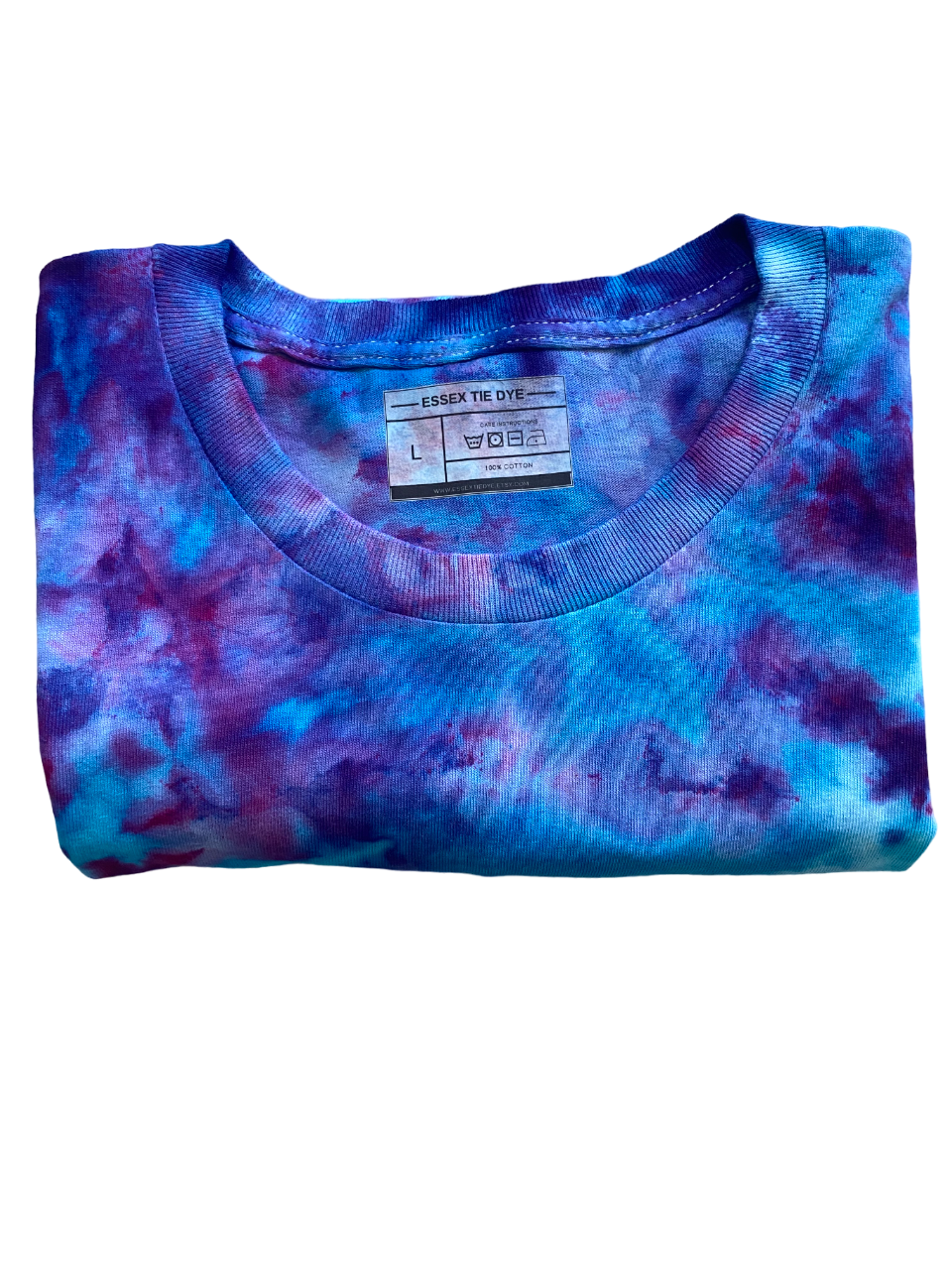 Blue Tranquility Ice Tie Dye T-Shirt, Adult, Youth, Unisex XS, S, M, L, XL, 2XL, 3XL, 4XL, 5XL, Dyed in the UK, Gift