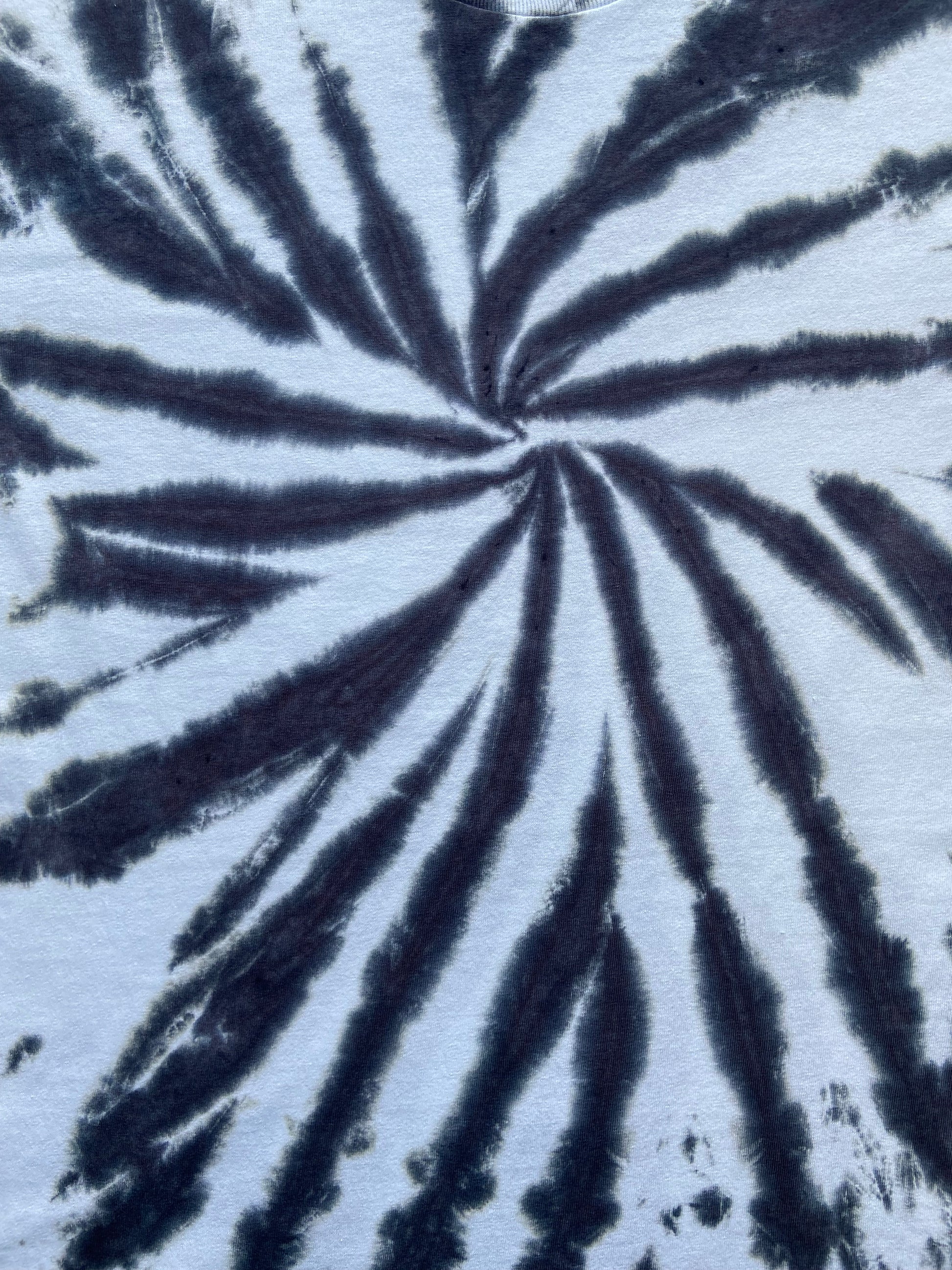Black Swirl Tie Dye T-Shirt, Adult, Youth, Unisex, XS, S, M, L, XL, 2XL, 3XL, 4XL, 5XL, Dyed in the UK, Gift
