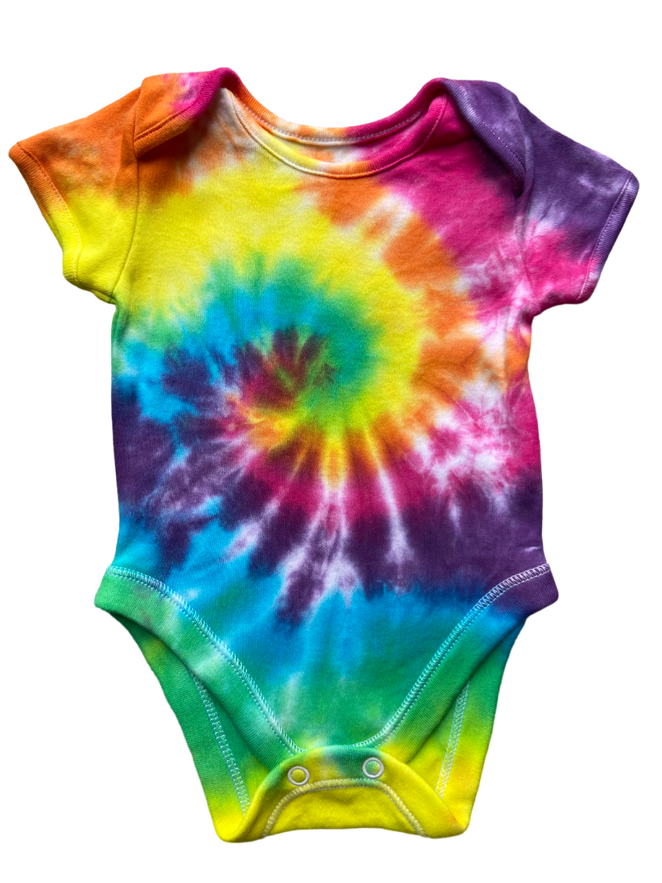 Rainbow Spiral Baby Tie Dye Vest