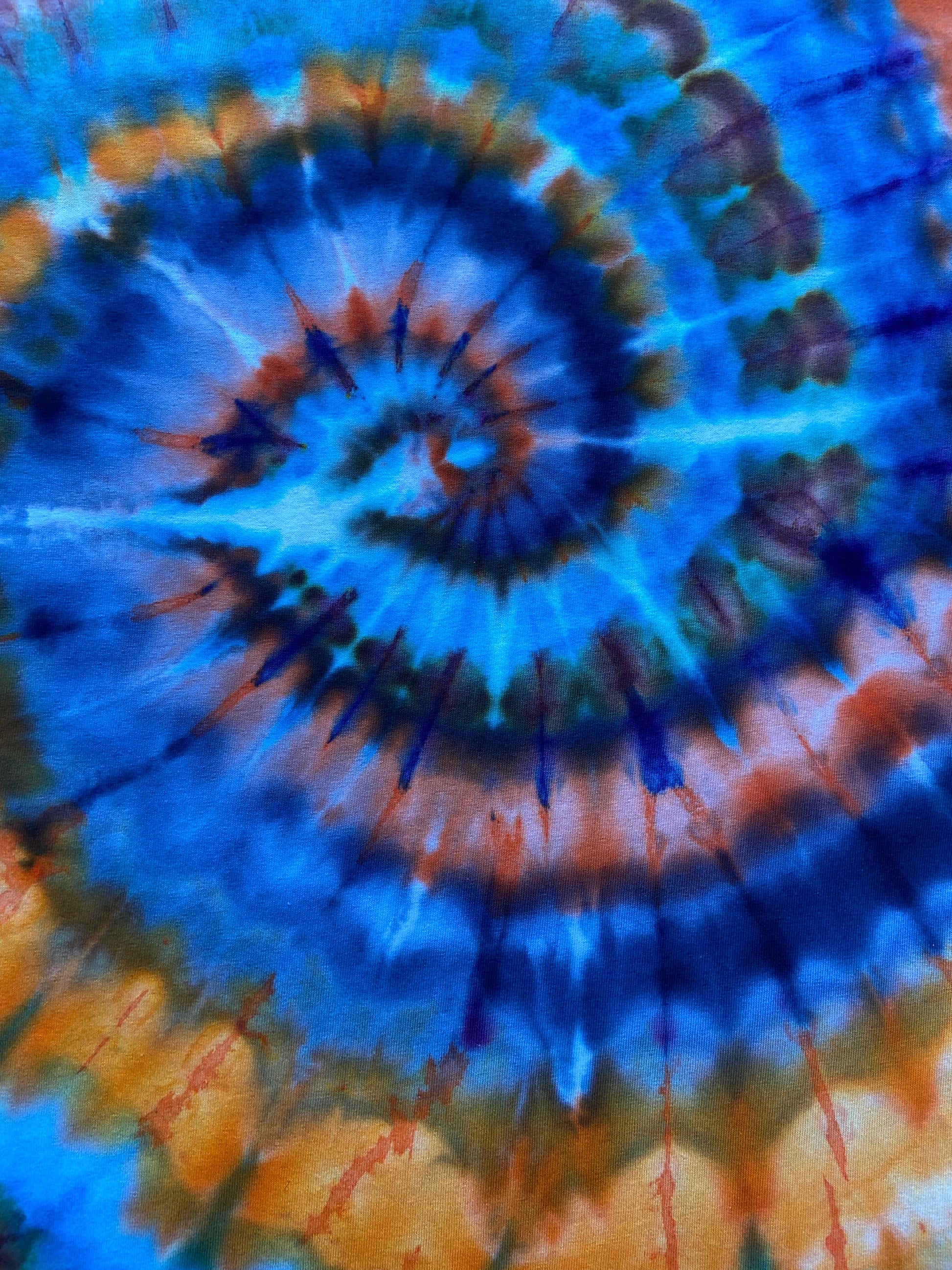 The Southwold Ice Tie Dye T-Shirt, Adult, Youth, Unisex XS, S, M, L, XL, 2XL, 3XL, 4XL, 5XL, Dyed in the UK, Gift