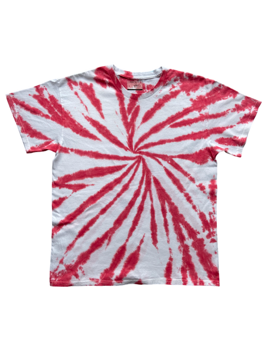 Scarlet Swirl Tie Dye T-Shirt, Adult, Youth, Unisex, XS, S, M, L, XL, 2XL, 3XL, 4XL, 5XL, Dyed in the UK, Gift