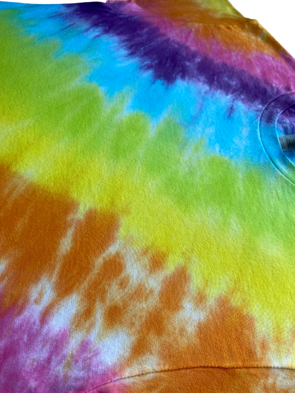 Multicolour Stripe Tie Dye T-Shirt, Adult, S, M, L, XL, 2XL, 3XL, 4XL, 5XL, Dyed in the UK, Gift