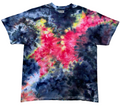 Red Nebula Ice Tie Dye T-Shirt hand dyed by Essex Tie Dye