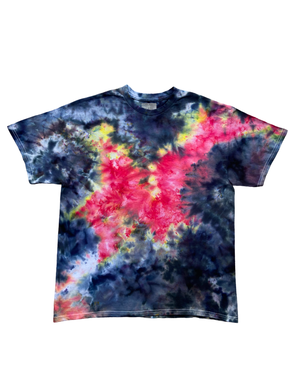 Red Nebula Ice Tie Dye T-Shirt, Adult, Youth, Unisex XS, S, M, L, XL, 2XL, 3XL, 4XL, 5XL, Dyed in the UK, Gift
