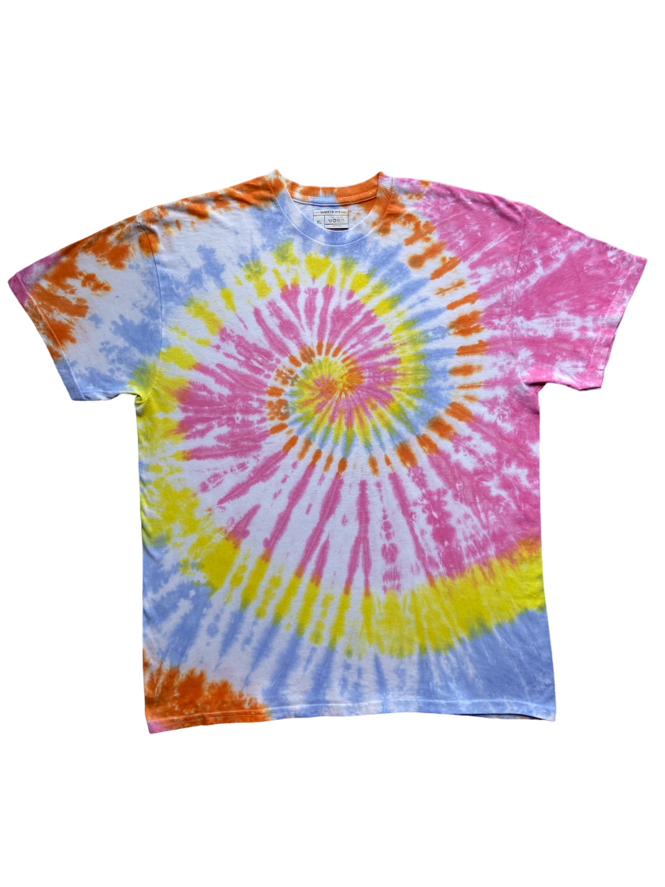Circus Spiral Tie Dye T-Shirt, Adult, Youth, Unisex, XS, S, M, L, XL, 2XL, 3XL, 4XL, 5XL, Dyed in the UK, Gift
