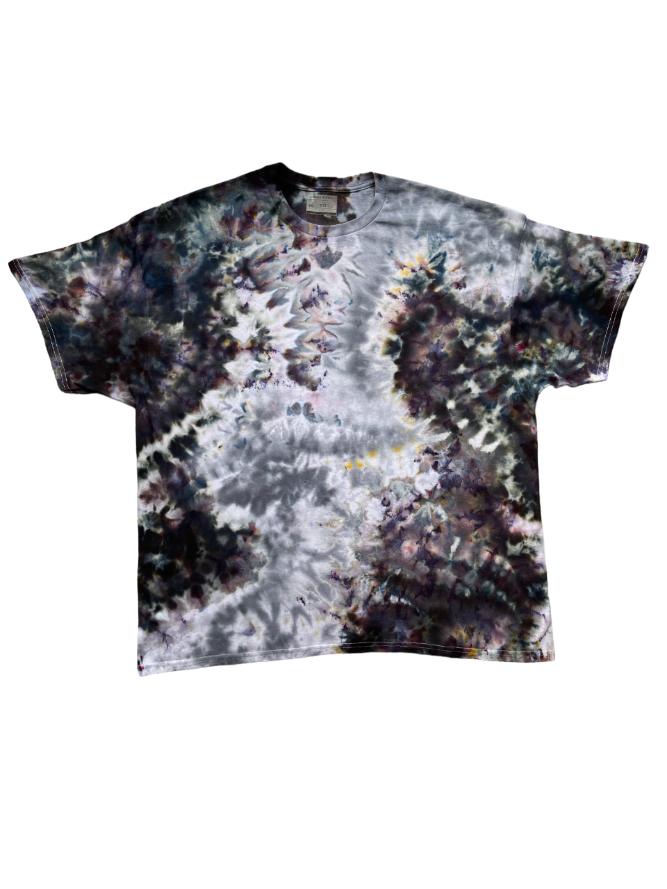 Silver Vein Ice Tie Dye T-Shirt, Adult, Youth, Unisex XS, S, M, L, XL, 2XL, 3XL, 4XL, 5XL, Dyed in the UK, Gift