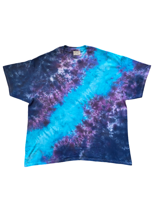Glacier Blue Space Nebula Tie Dye T-Shirt, Adult, Youth, Unisex, XS, S, M, L, XL, 2XL, 3XL, 4XL, 5XL, Dyed in the UK, Gift