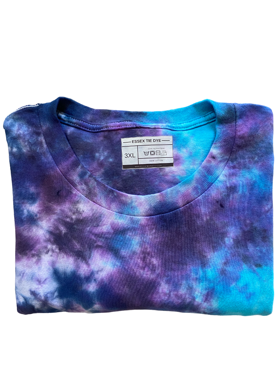 Glacier Blue Space Nebula Tie Dye T-Shirt, Adult, Youth, Unisex, XS, S, M, L, XL, 2XL, 3XL, 4XL, 5XL, Dyed in the UK, Gift