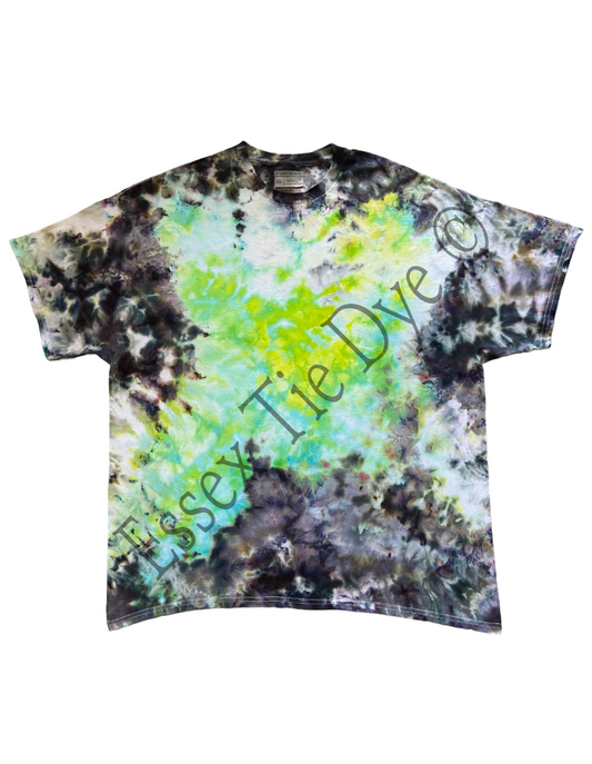 Emerging Green Nebula Ice Tie Dye