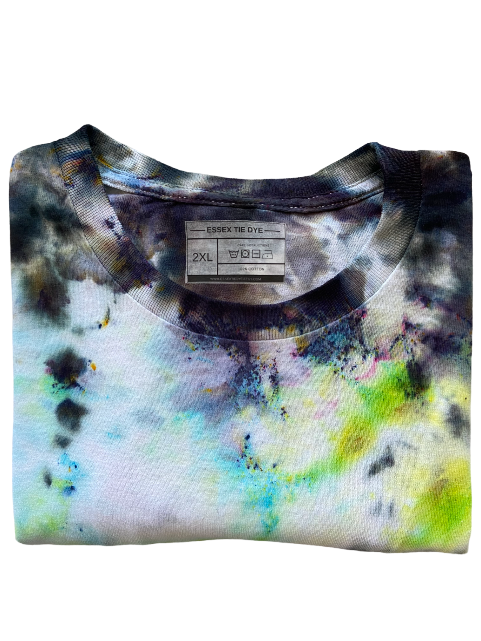 Emerging Green Nebula Tie Dye T-Shirt, Adult, Youth, Unisex, XS, S, M, L, XL, 2XL, 3XL, 4XL, 5XL, Dyed in the UK, Gift