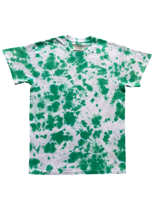 Kelly Green Scrunch Tie Dye T-Shirt, Adult, Unisex, S, M, L, XL, 2XL, 3XL, 4XL, 5XL, Dyed in the UK, Gift