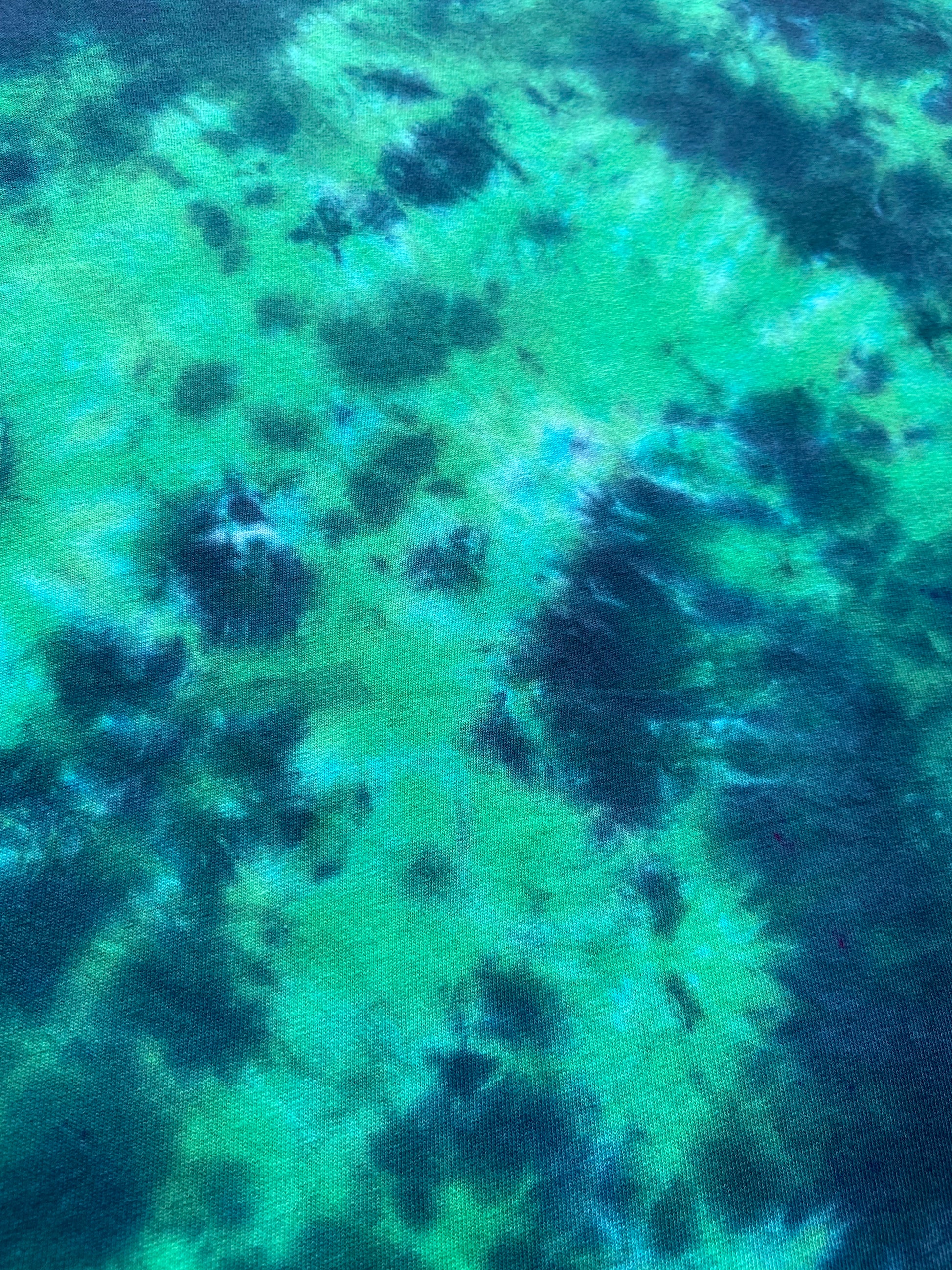 Green and Black Scrunch Tie Dye T-Shirt, Adult, Youth, Unisex, XS, S, M, L, XL, 2XL, 3XL, 4XL, 5XL, Dyed in the UK, Gift, Handmade to order