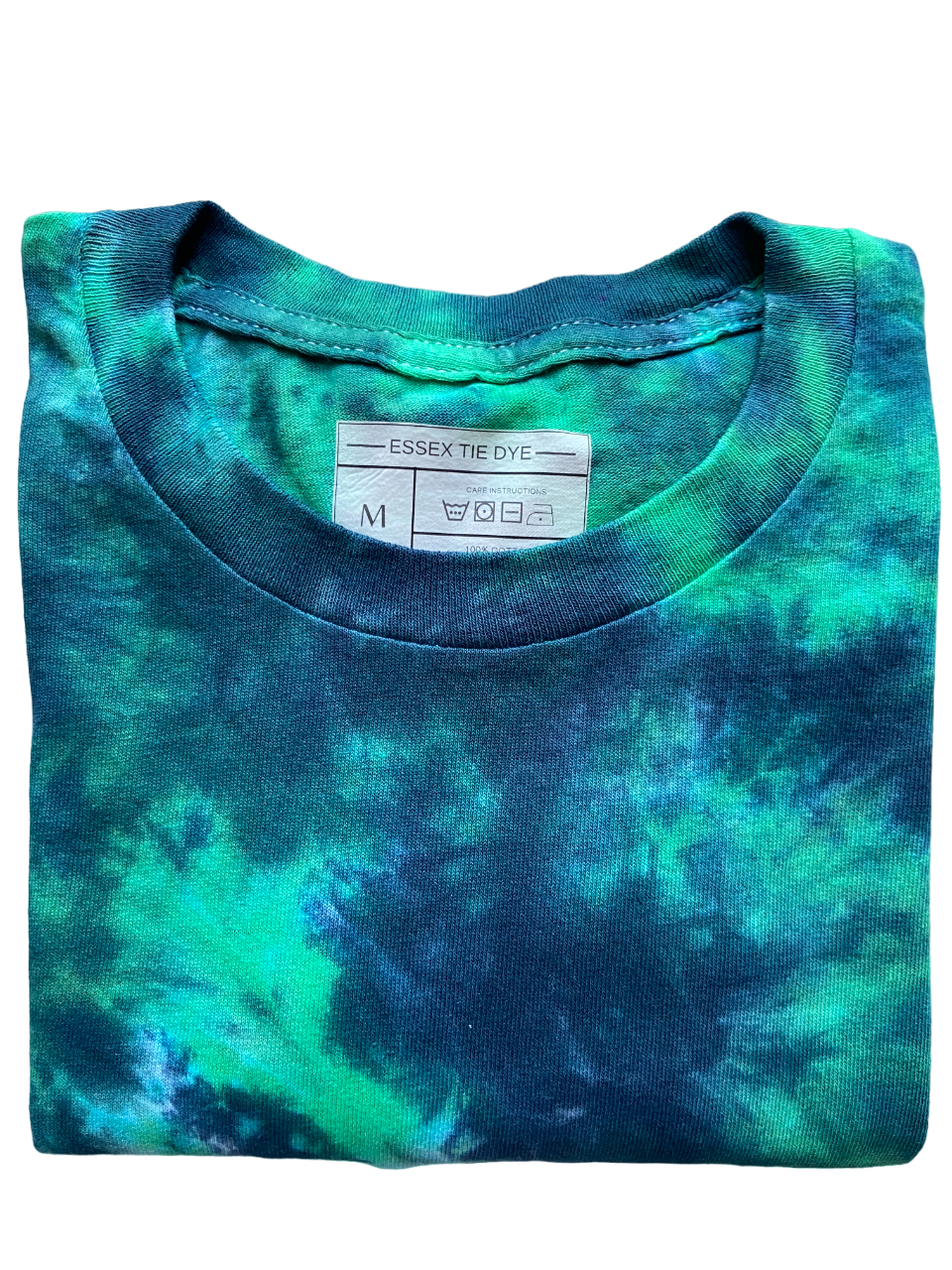 Green and Black Scrunch Tie Dye T-Shirt, Adult, Youth, Unisex, XS, S, M, L, XL, 2XL, 3XL, 4XL, 5XL, Dyed in the UK, Gift, Handmade to order