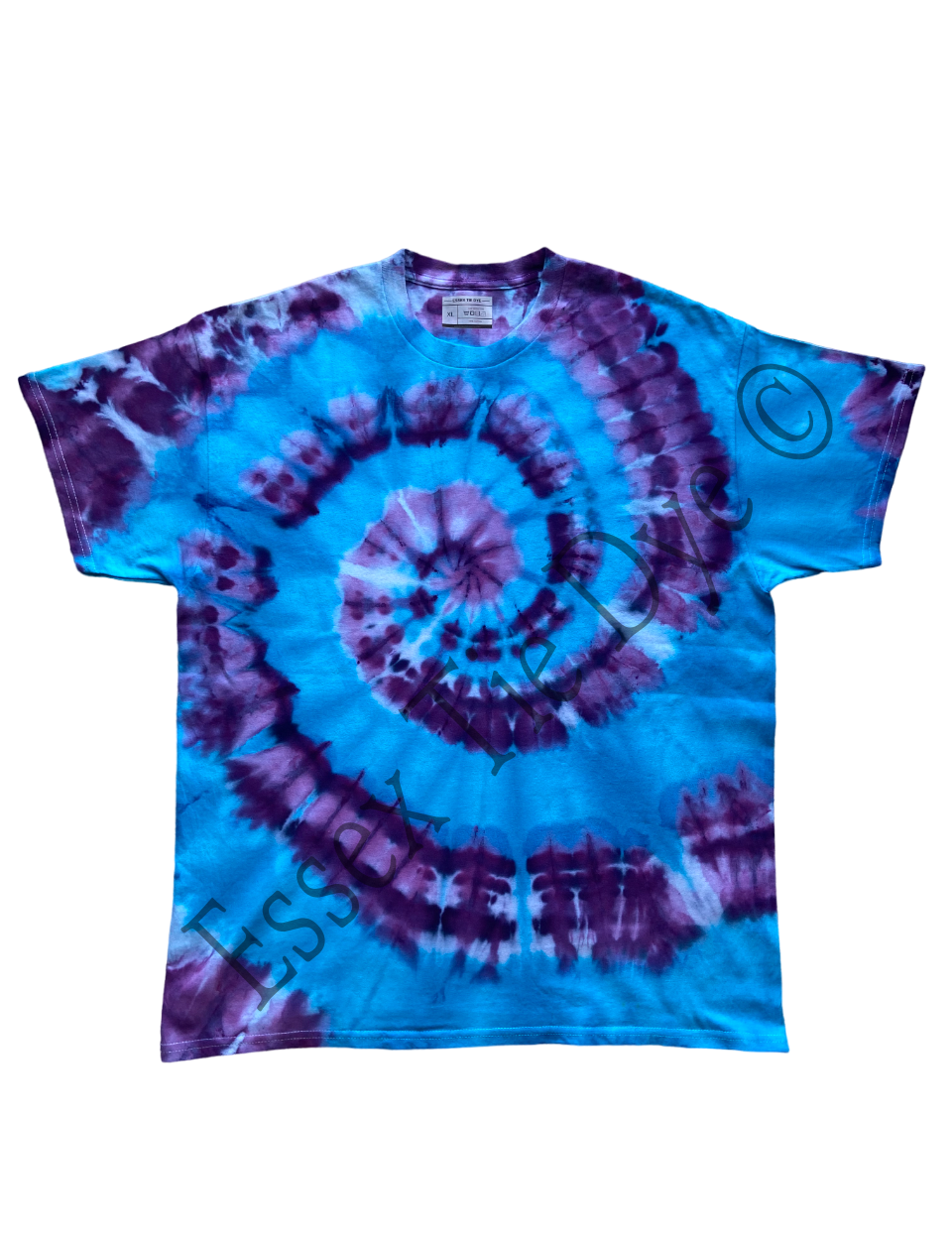 Blue and Purple Ice Tie Dye