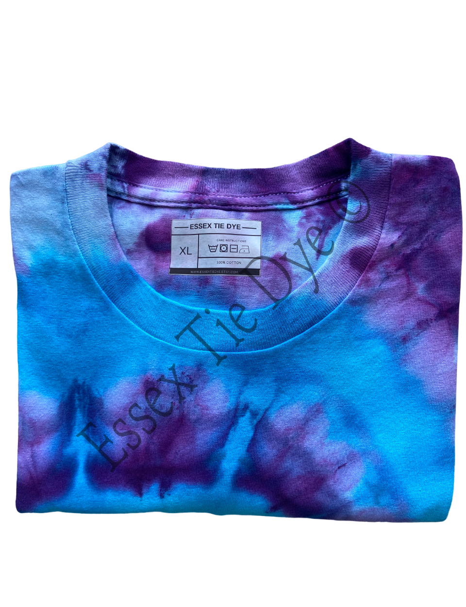 Blue and Purple Ice Tie Dye