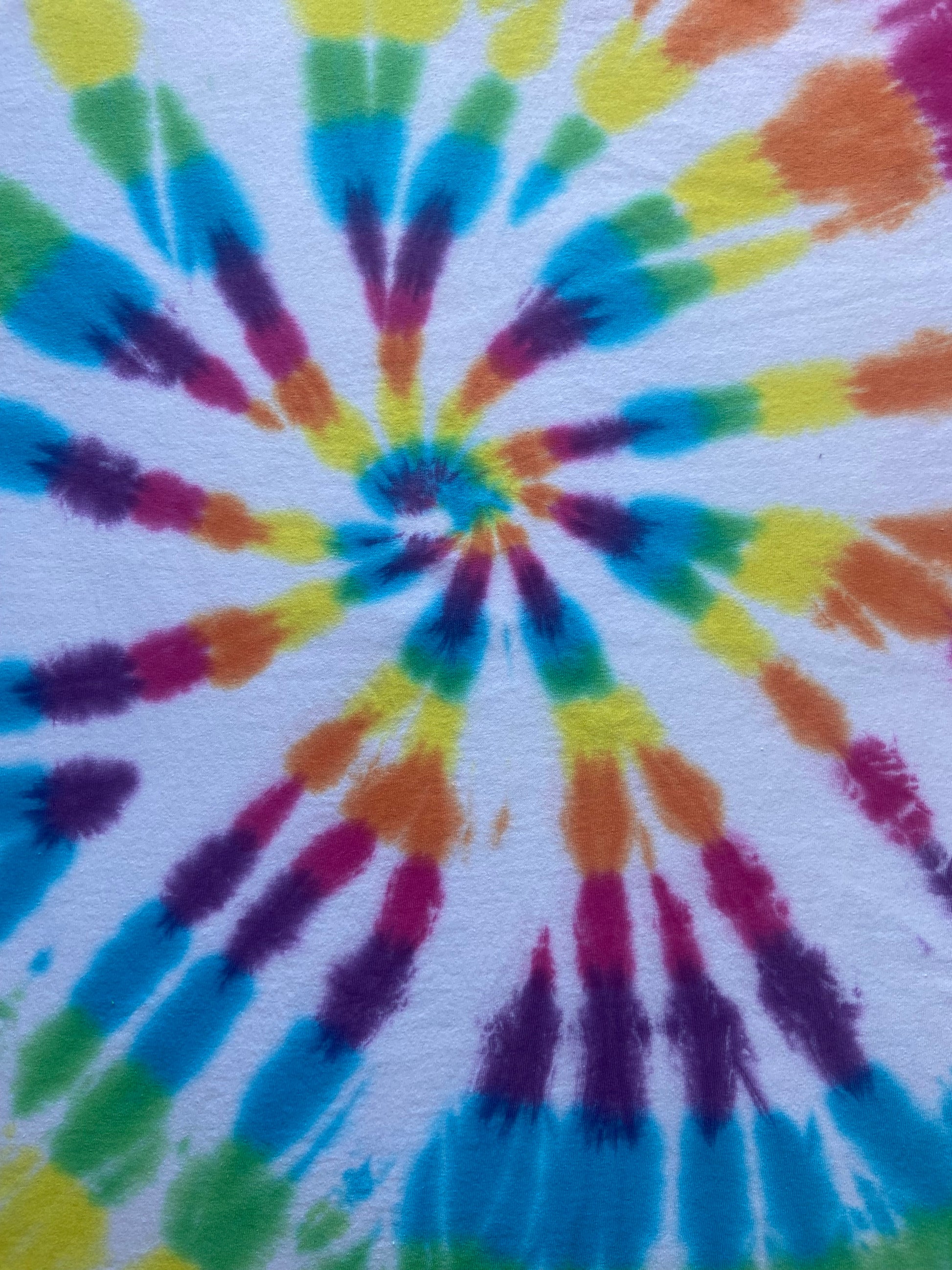 White Classic Spiral Tie Dye T-Shirt, Adult, Youth, Unisex, XS, S, M, L, XL, 2XL, 3XL, 4XL, 5XL, Dyed in the UK, Gift