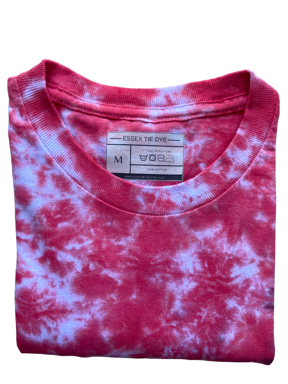 Scarlet with Black Accent Tie Dye T-Shirt, Adult, Unisex, S, M, L, XL, 2XL, 3XL, 4XL, 5XL, Dyed in the UK, Gift