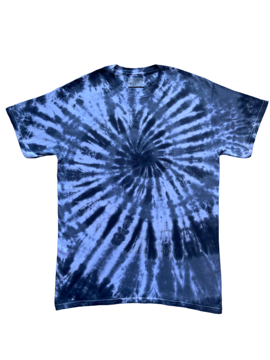 Black and Grey Spiral Tie Dye T-Shirt, Adult, Youth, Unisex, XS, S, M, L, XL, 2XL, 3XL, 4XL, 5XL, Dyed in the UK, Gift