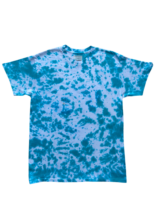 Jade Green Scrunch Tie Dye T-Shirt, Adult, Unisex, S, M, L, XL, 2XL, 3XL, 4XL, 5XL, Dyed in the UK, Gift