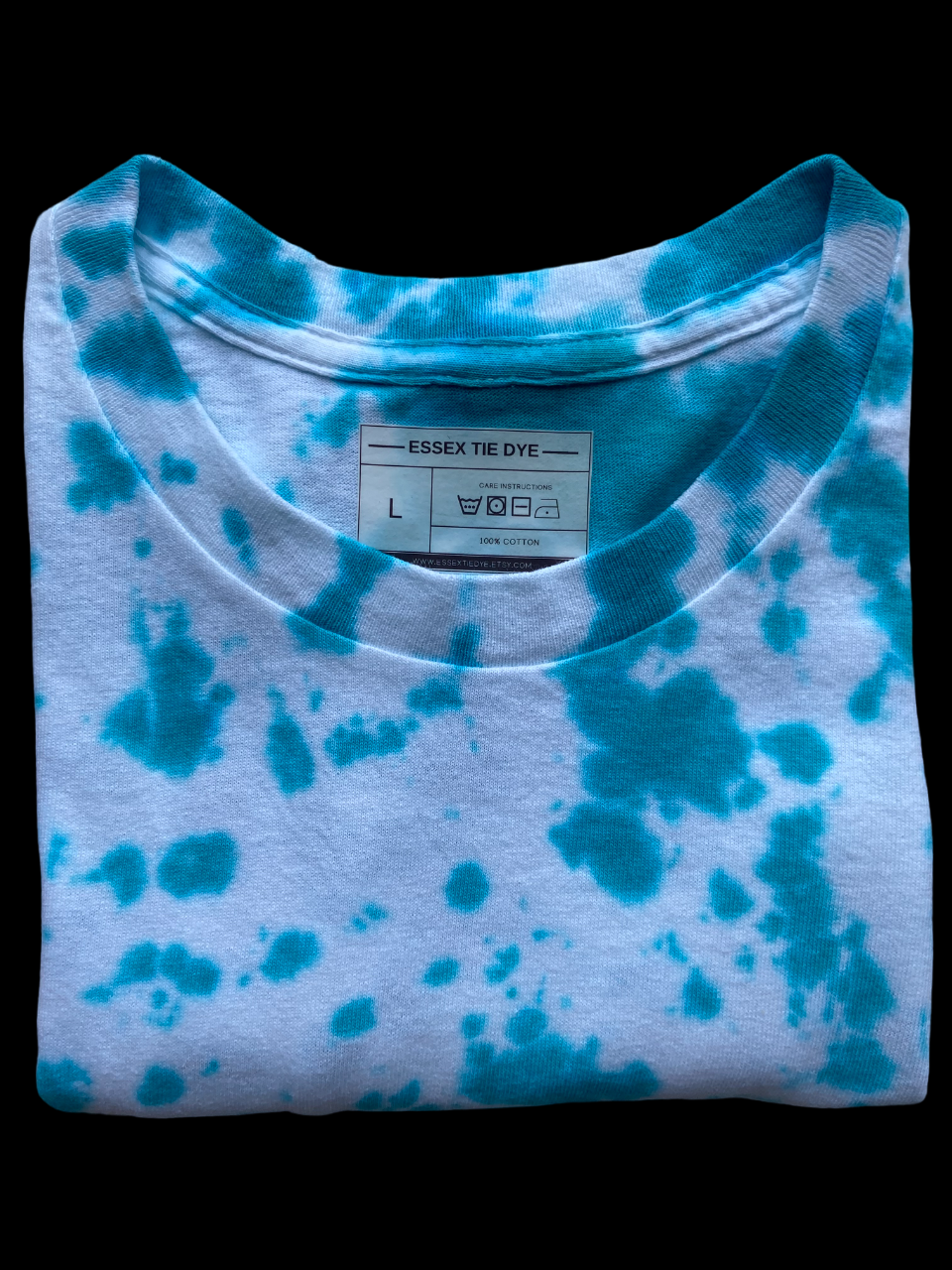 Jade Green Scrunch Tie Dye T-Shirt, Adult, Unisex, S, M, L, XL, 2XL, 3XL, 4XL, 5XL, Dyed in the UK, Gift