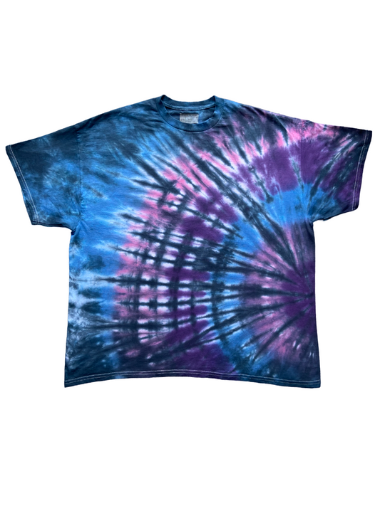 Fractal Star Tie Dye T-Shirt, Adult, Youth, Unisex, XS, S, M, L, XL, 2XL, 3XL, 4XL, 5XL, Dyed in the UK, Gift