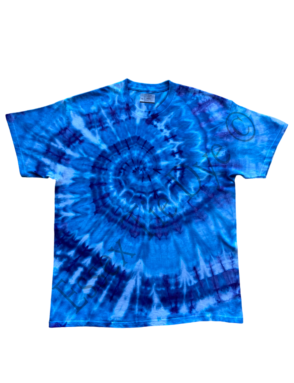 Blue Vortex Ice Tie Dye