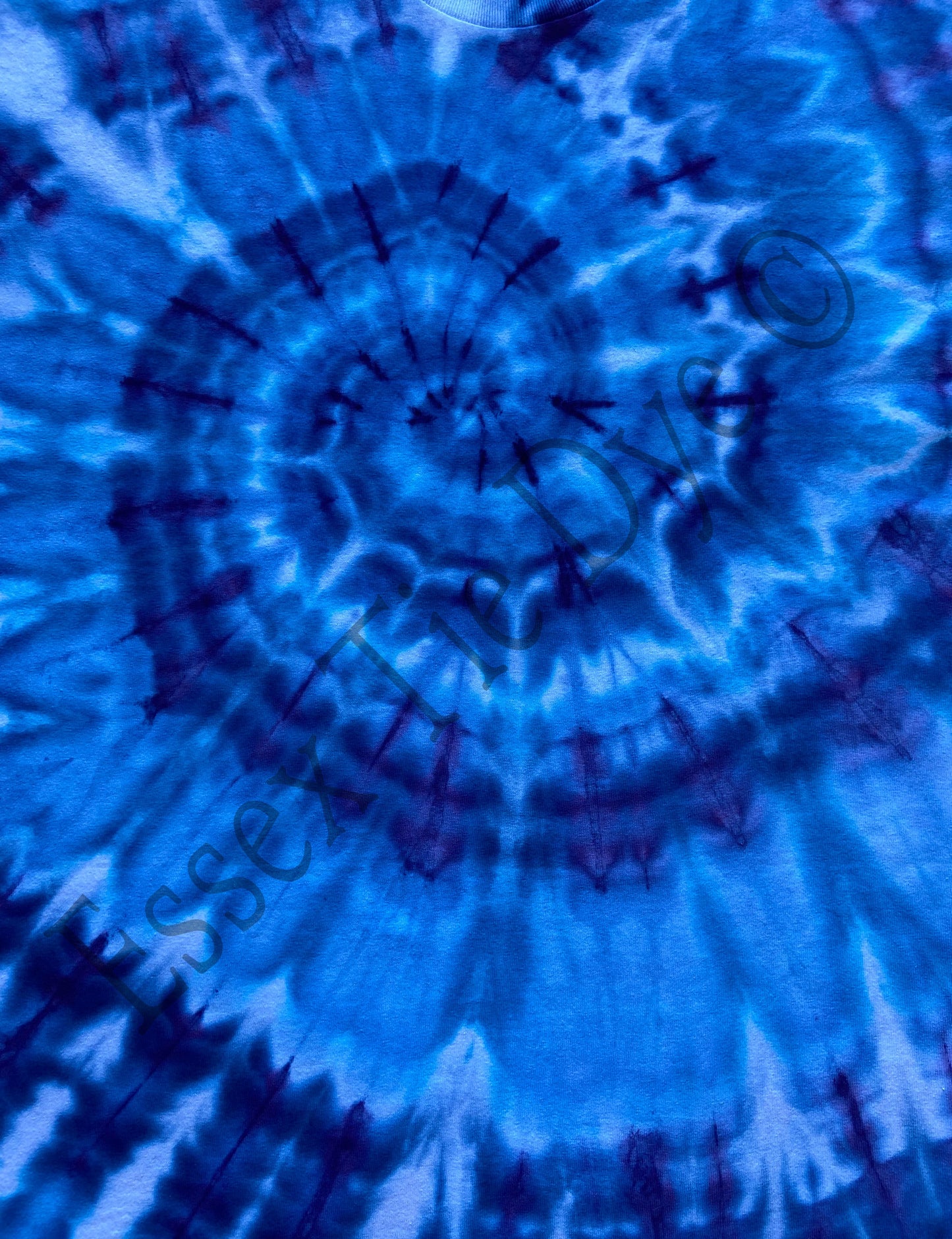 Blue Vortex Ice Tie Dye