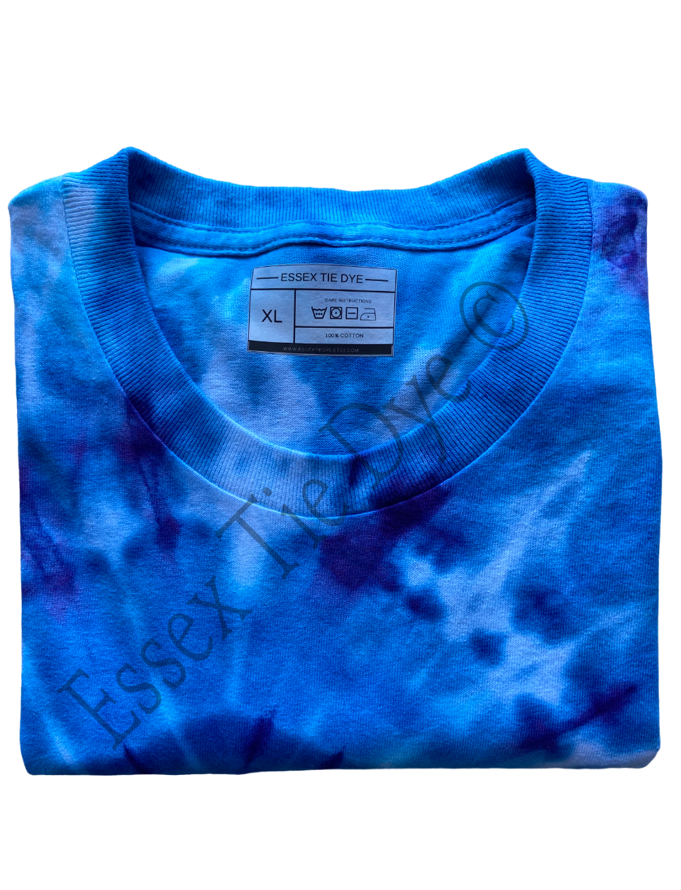 Blue Vortex Ice Tie Dye