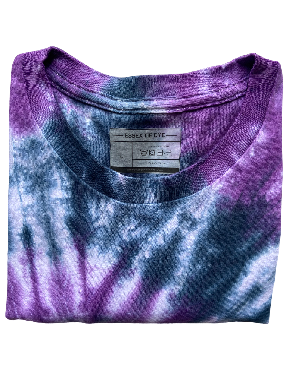 Purple and Black Spiral Tie Dye T-Shirt, Adult, Youth, Unisex, XS, S, M, L, XL, 2XL, 3XL, 4XL, 5XL, Dyed in the UK, Gift