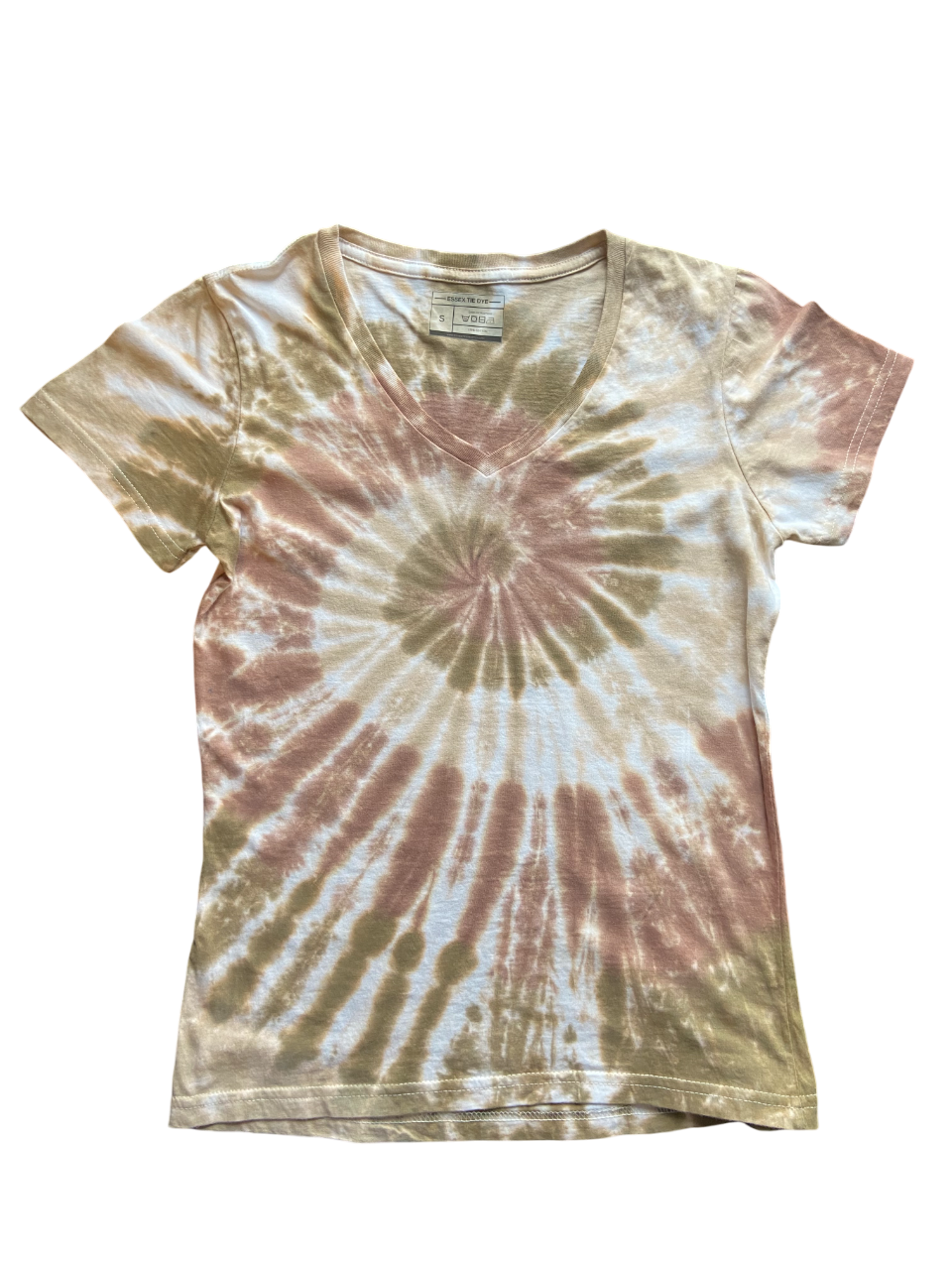Earth Spiral Tie Dye T-Shirt, Adult, Youth, Unisex, XS, S, M, L, XL, 2XL, 3XL, 4XL, 5XL, Hand Dyed in the UK, Gift, Unique, Neutral