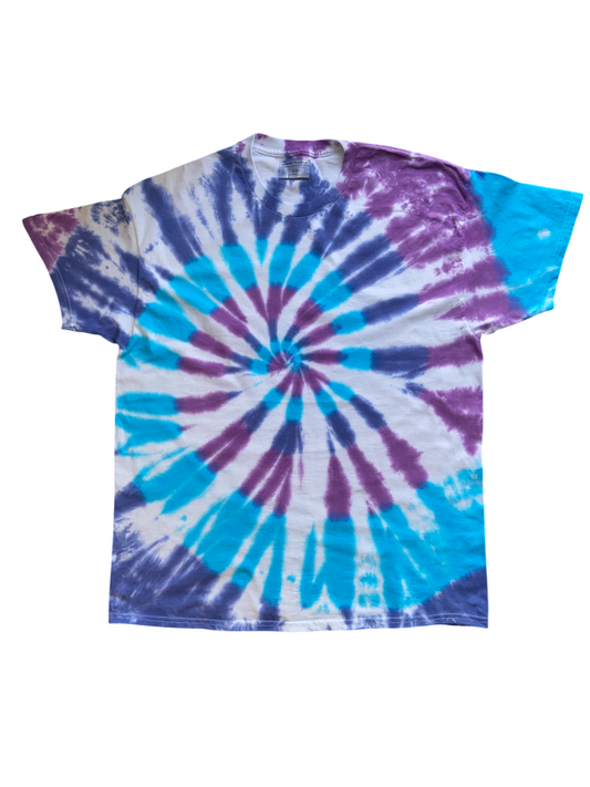 The Abstract Spiral Tie Dye T-Shirt, Adult, Youth, Unisex XS, S, M, L, XL, 2XL, 3XL, 4XL, 5XL, Dyed in the UK, Gift, Hand dyed, Unique