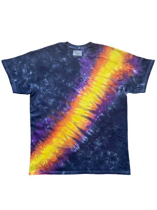 Yellow and Orange Space Nebula Tie Dye