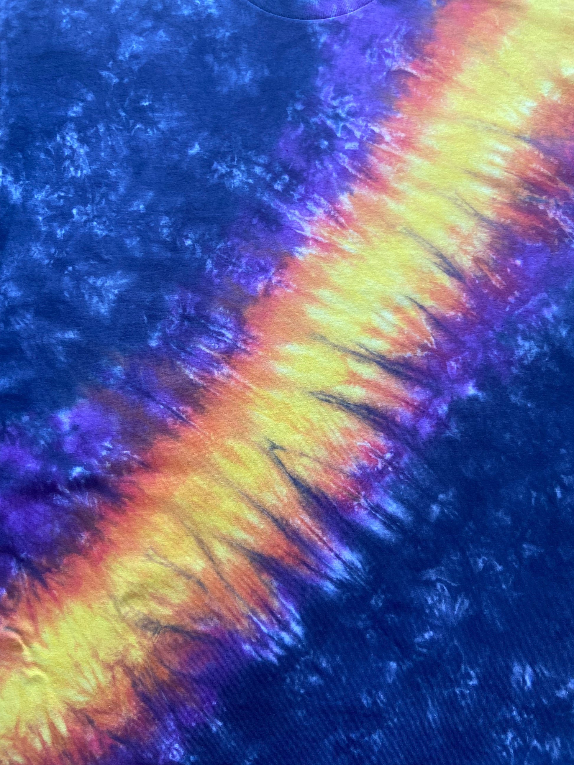 Yellow & Orange Space Rift Tie Dye T-Shirt, Adult, Youth, Unisex, XS, S, M, L, XL, 2XL, 3XL, 4XL, 5XL, Dyed in the UK, Gift