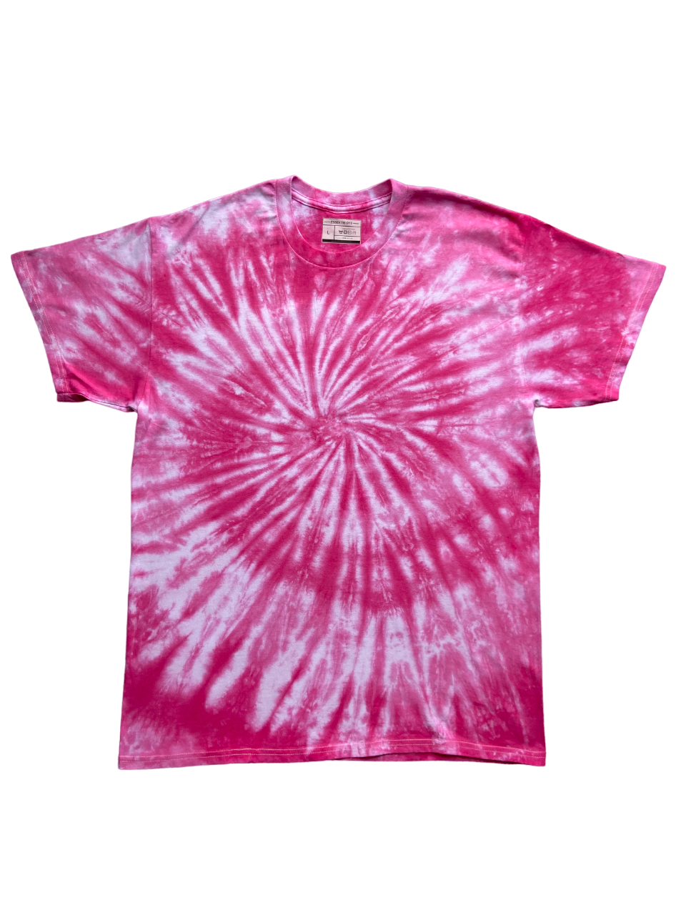 Hot Pink 2 Tone Spiral Tie Dye T-Shirt, Adult, Youth, Unisex, XS, S, M, L, XL, 2XL, 3XL, 4XL, 5XL, Dyed in the UK, Gift