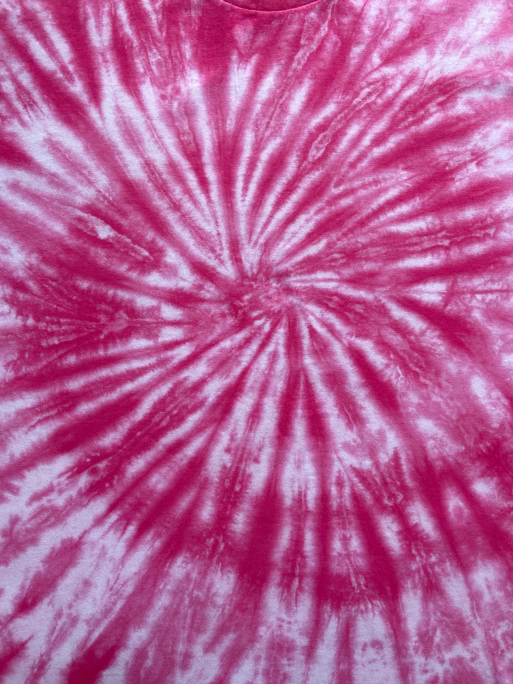 Hot Pink 2Tone Spiral Tie Dye T-Shirt, Adult, Youth, Unisex XS - 5XL, Long Sleeve, V-Neck, Handmade to Order, Dyed in the UK, Unique Gift