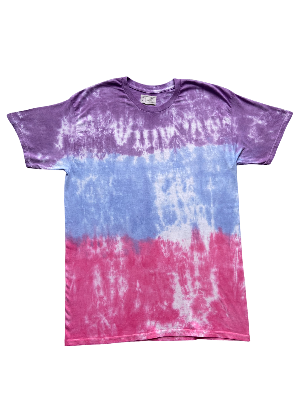 Grape, Blue and Pink Tie Dye T-Shirt, Adult, Youth, Unisex, XS, S, M, L, XL, 2XL, 3XL, 4XL, 5XL, Dyed in the UK, Gift, Handmade to order