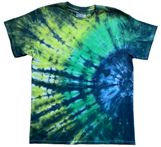 Cooling Blue Star Tie Dye T-Shirt, Adult, Youth, Unisex, XS, S, M, L, XL, 2XL, 3XL, 4XL, 5XL, Dyed in the UK, Gift, Handmade to order