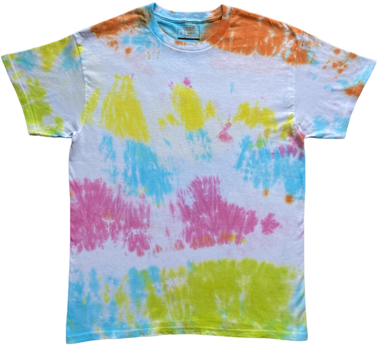 Summer Knot Tie Dye T-Shirt, Adult, Youth, Unisex, XS, S, M, L, XL, 2XL, 3XL, 4XL, 5XL, Dyed in the UK, Gift, Handmade to order