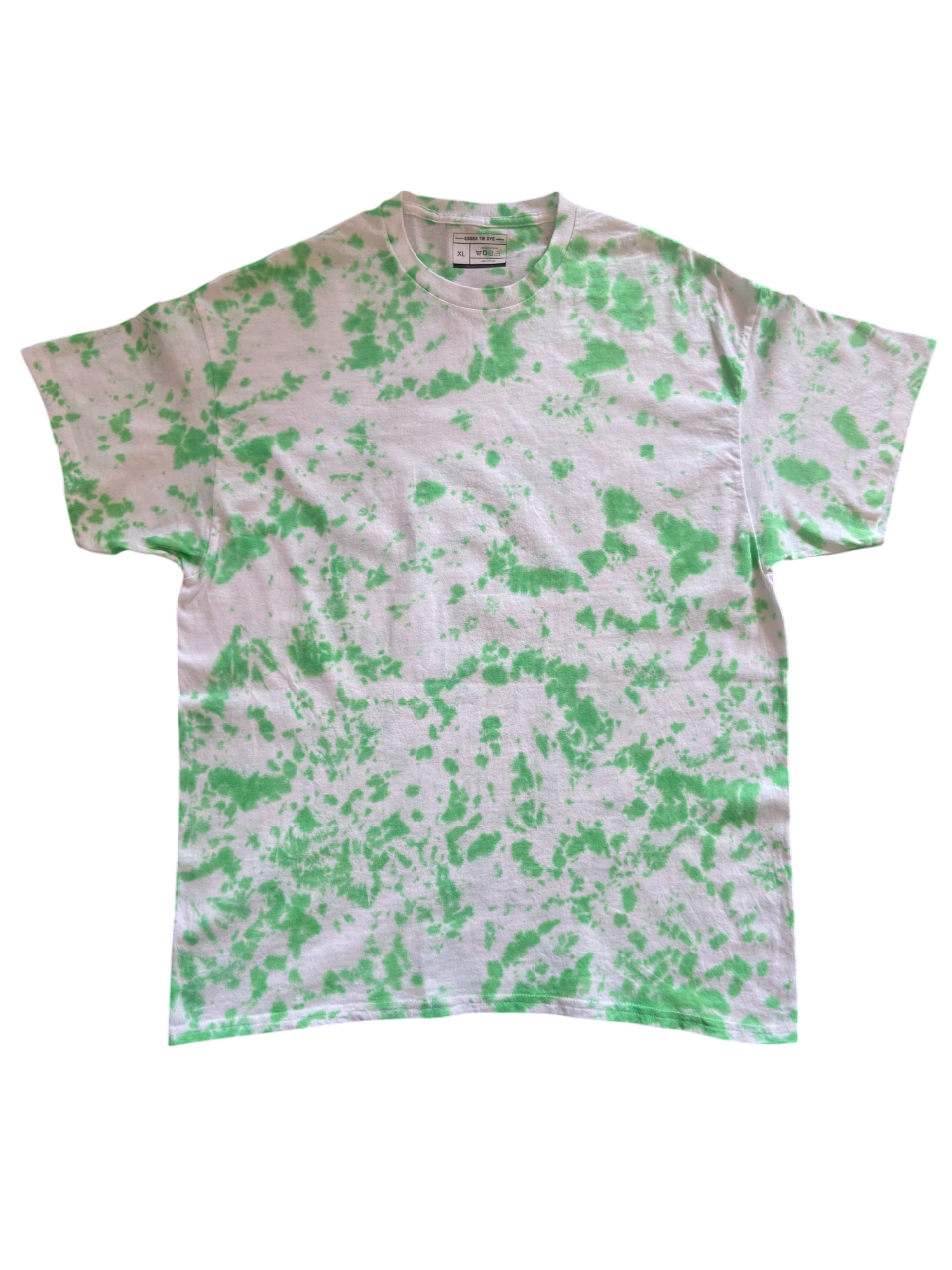 Bright Green Scrunch Tie Dye T-Shirt, Adult, Youth, Unisex, XS, S, M, L, XL, 2XL, 3XL, 4XL, 5XL, Dyed in the UK, Gift