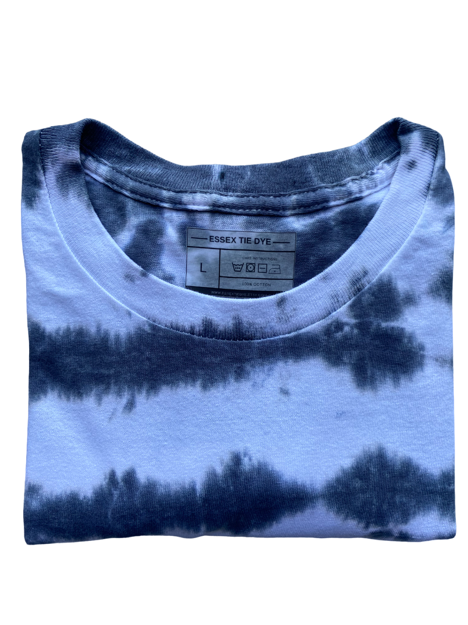 Black Horizontal Stripe Tie Dye T-Shirt, Adult, Youth, XS, S, M, L, XL, 2XL, 3XL, 4XL, 5XL, Dyed in the UK, Gift