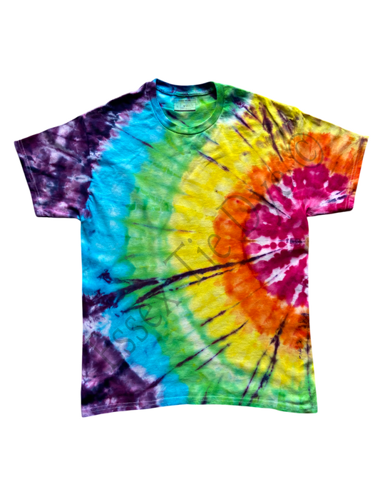 Rainbow Ice Star Tie Dye T-Shirt, Adult, Youth, Unisex XS, S, M, L, XL, 2XL, 3XL, 4XL, 5XL, Dyed in the UK, Gift