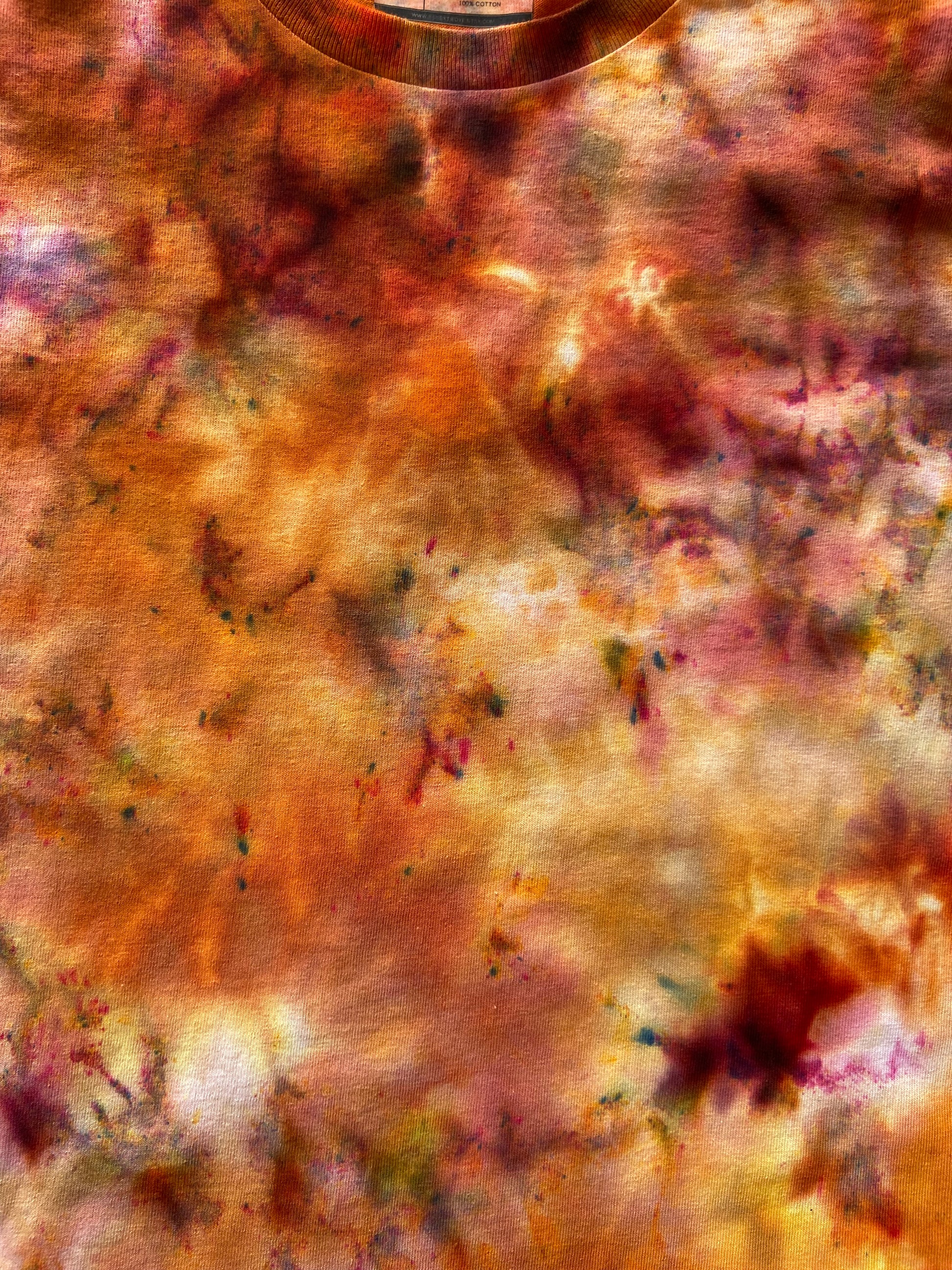 Autumn Mix Ice Tie Dye T-Shirt, Adult, Youth, Unisex XS, S, M, L, XL, 2XL, 3XL, 4XL, 5XL, Dyed in the UK, Gift
