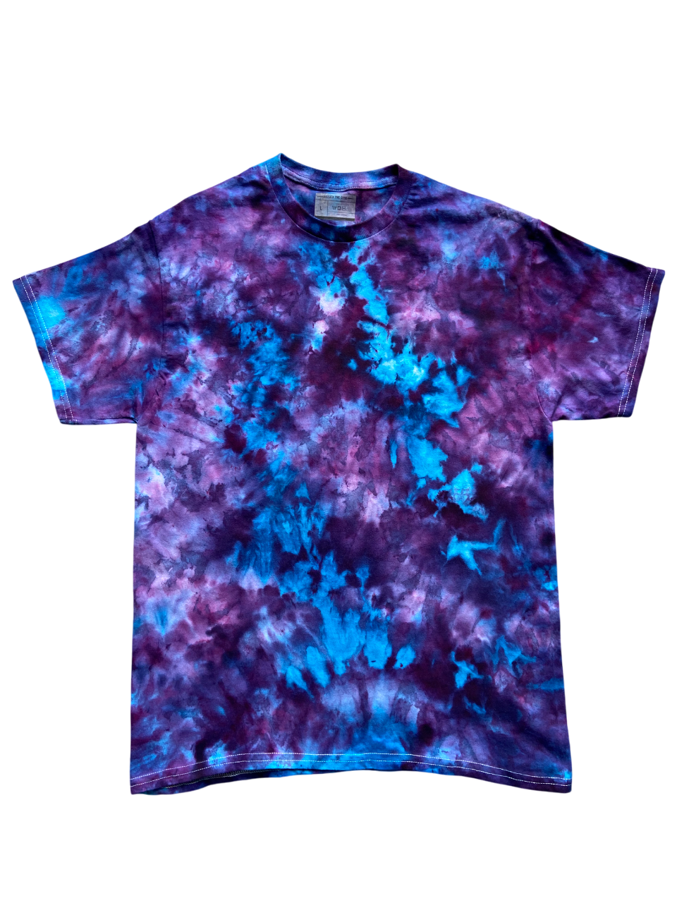Blue Cosmos Ice Tie Dye T-Shirt, Adult, Youth, Unisex XS, S, M, L, XL, 2XL, 3XL, 4XL, 5XL, Dyed in the UK, Gift