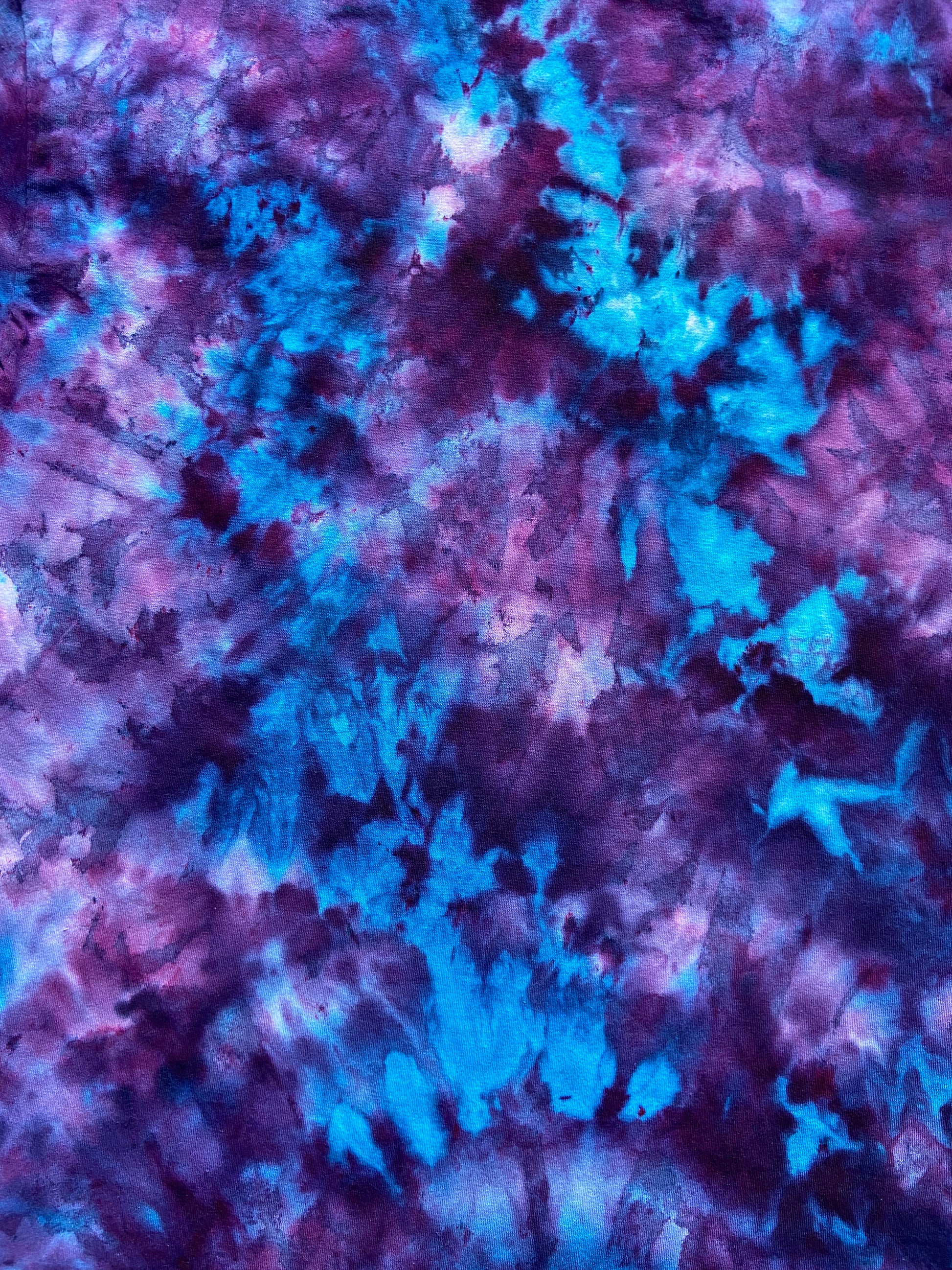 Blue Cosmos Ice Tie Dye T-Shirt, Adult, Youth, Unisex XS, S, M, L, XL, 2XL, 3XL, 4XL, 5XL, Dyed in the UK, Gift