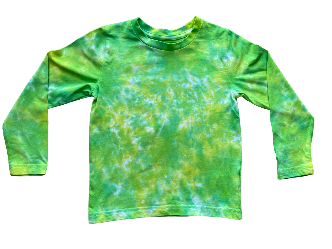 Green and Lime Scrunch Tie Dye T-Shirt, Adult, Youth, Unisex, XS, S, M, L, XL, 2XL, 3XL, 4XL, 5XL, Dyed in the UK, Gift
