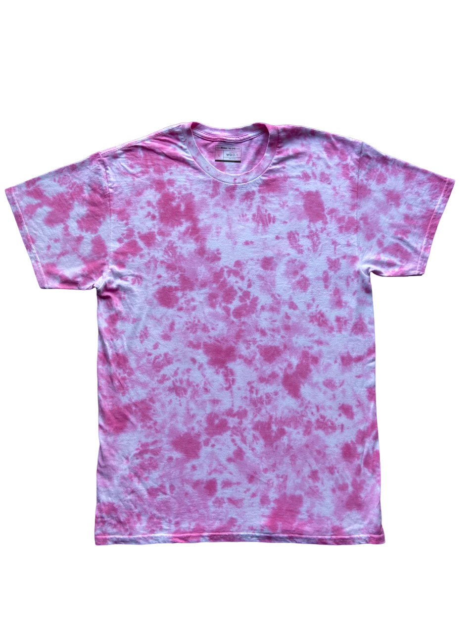 Hot Pink 2 Tone Scrunch Tie Dye T-Shirt, Adult, Youth, Unisex, XS, S, M, L, XL, 2XL, 3XL, 4XL, 5XL, Dyed in the UK, Gift