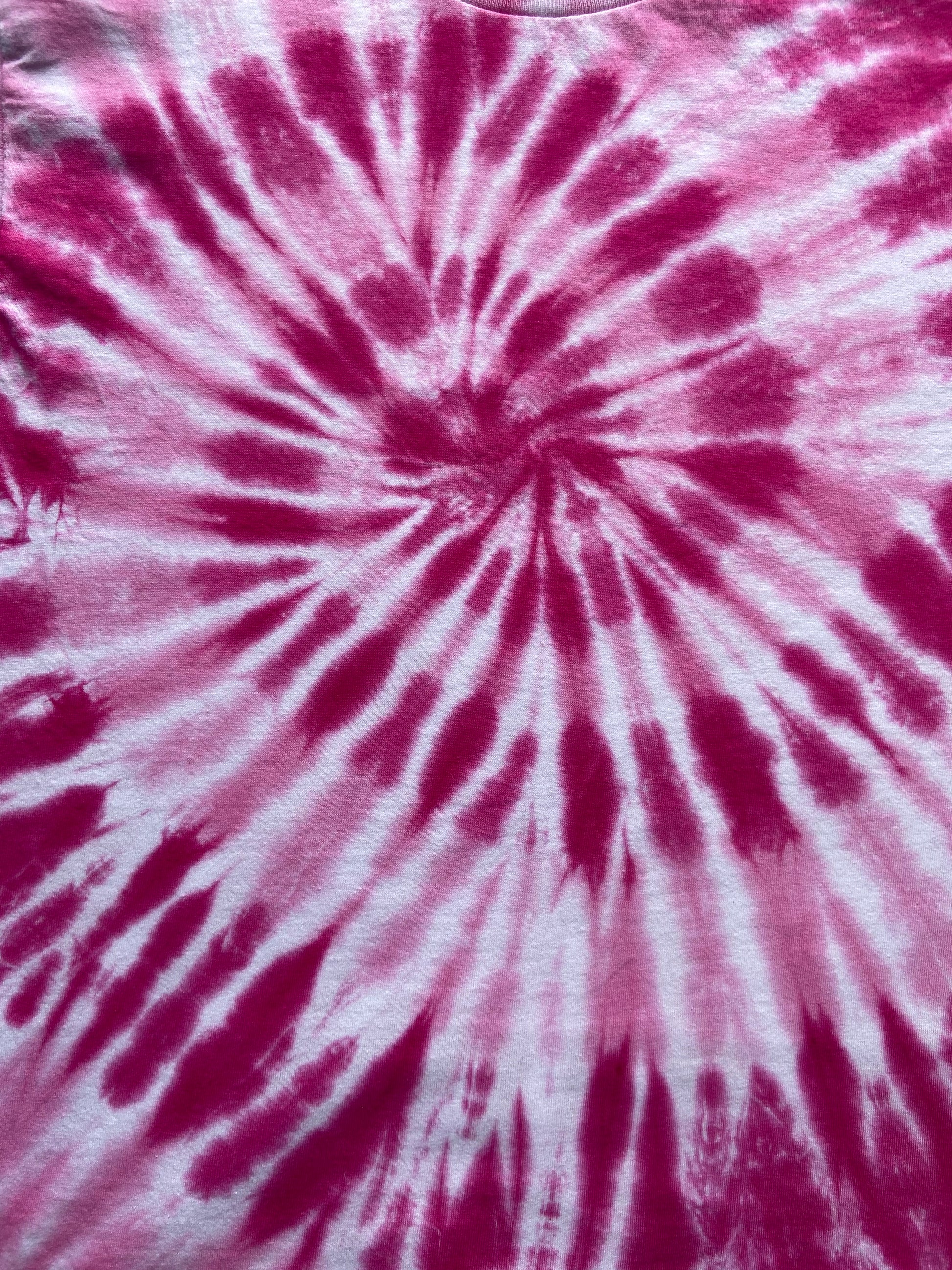 Pink Spiral Tie Dye T-Shirt, Adult, Youth, Unisex, XS, S, M, L, XL, 2XL, 3XL, 4XL, 5XL, Dyed in the UK, Gift